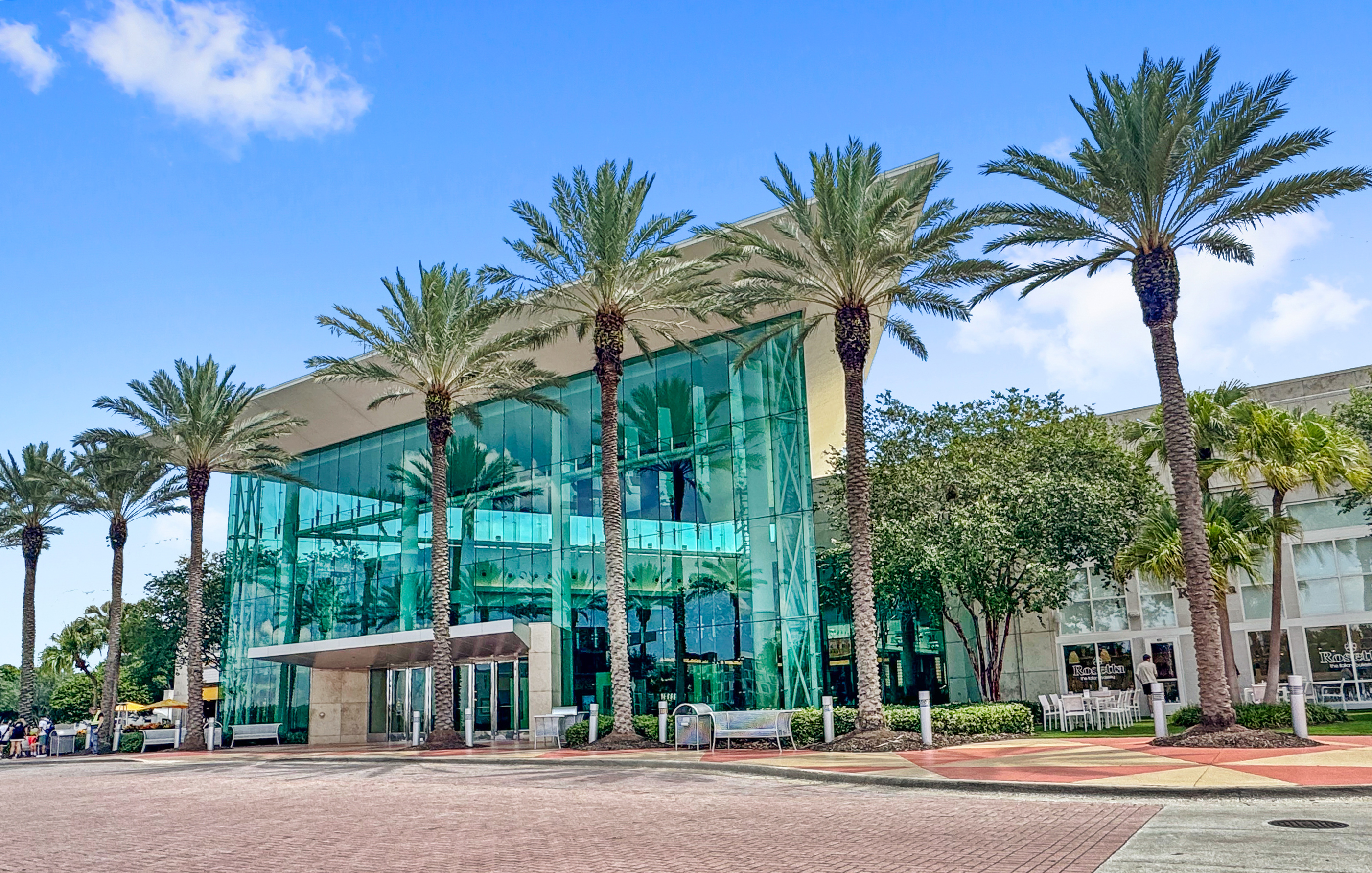An exterior view of Mall at Millennia.
